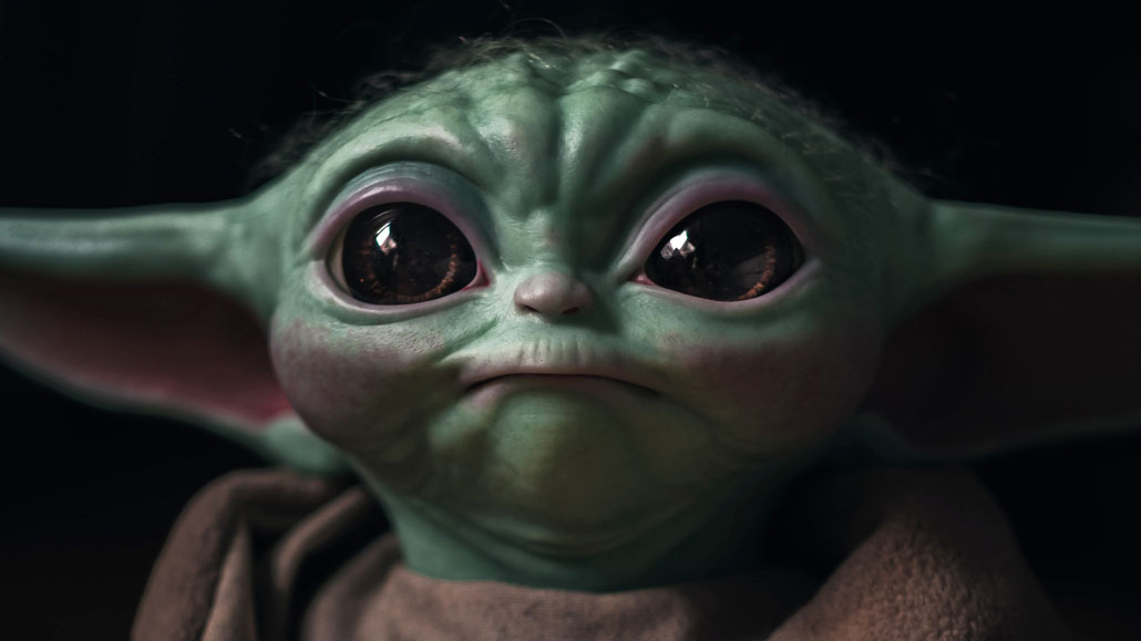 Baby Yoda Cute baby face The Mandalorian