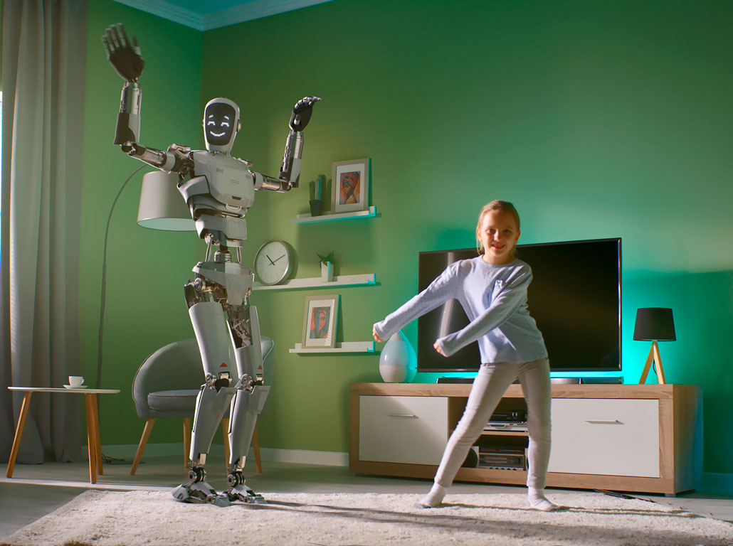 robot human friends