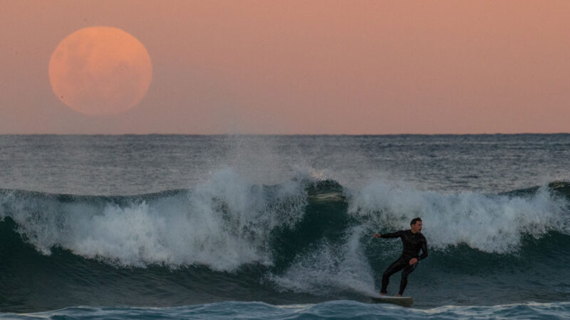 Experiment: Why does the moon look larger on the horizon?